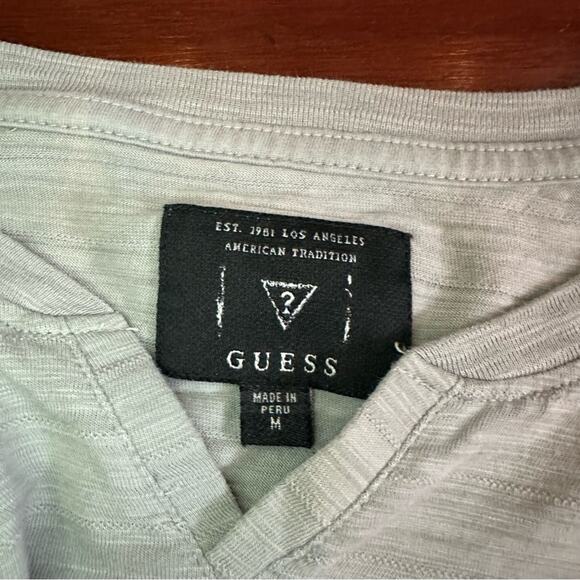 Guess Los Angeles Grey Gray Long-Sleeve Shirt Top SK11818 Casual Mens Medium - Picture 8 of 16